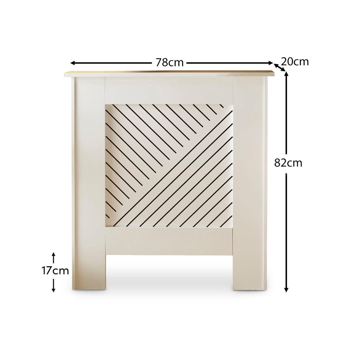 Jack Small Radiator Cover - White
