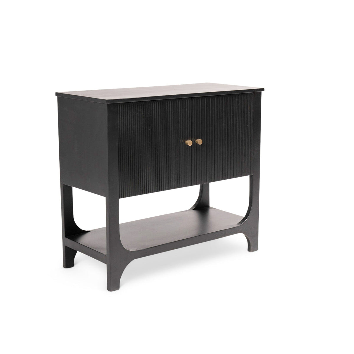 Jade 2 Door Small Sideboard - Black