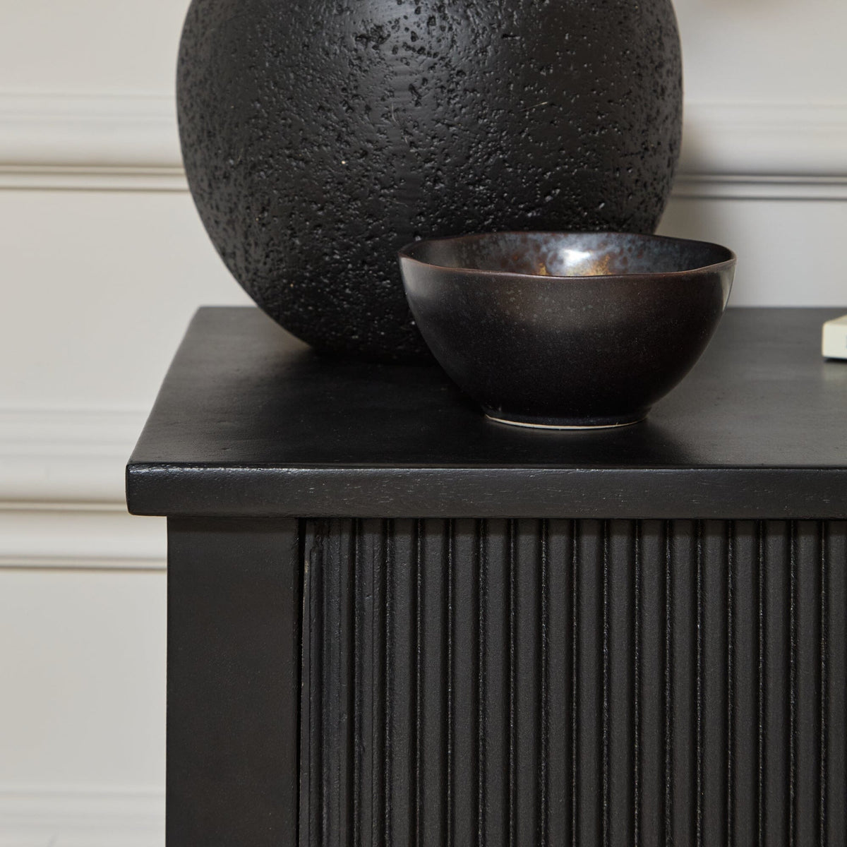 Jade 5 Drawer Tallboy - Jet Black - Laura James