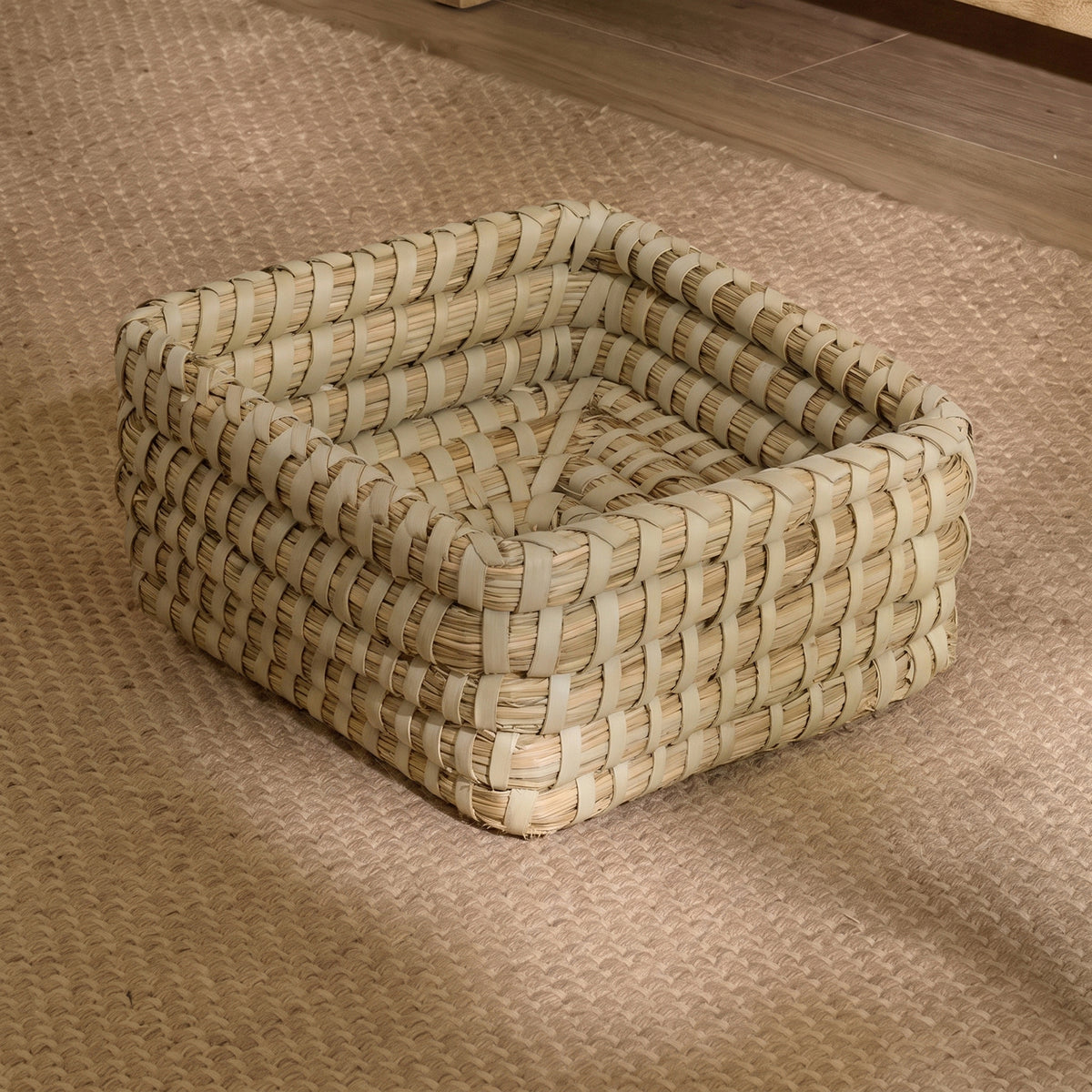Kalna 30x30cm Square Sea Grass Basket - Natural