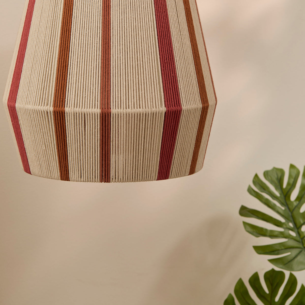 Kateli 35cm Pendant Light - Paprika Stripe - Laura James