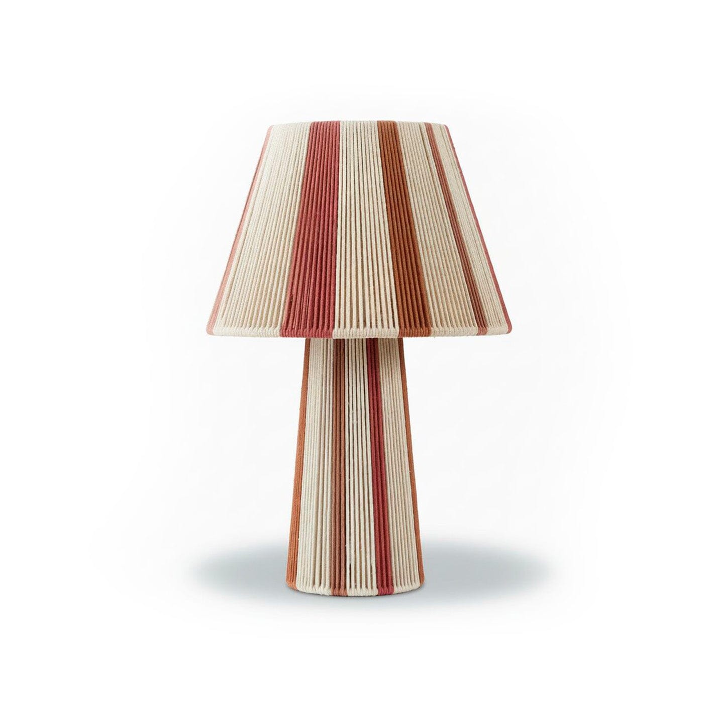 Kateli Paprika Stripe Large Table Lamp - 45cm - Laura James