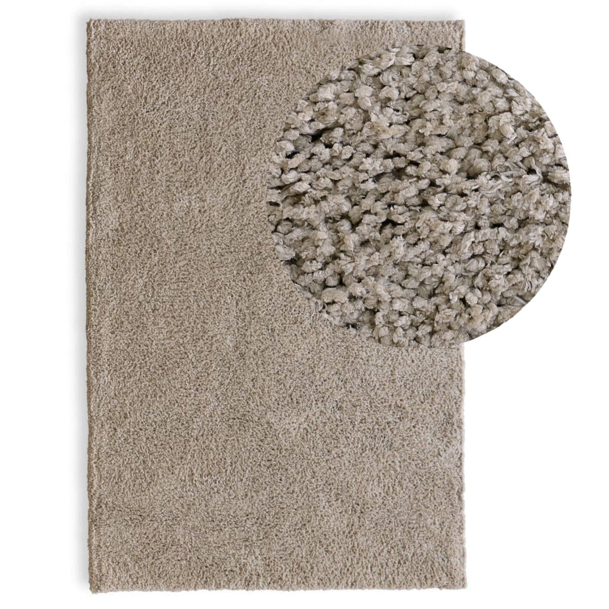 Kingsley Polyester Rug - Taupe - 160 x 230cm - Laura James