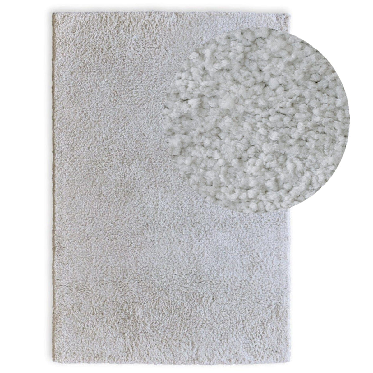 Kingsley Polyester Rug - Off White - 200 x 290cm - Laura James