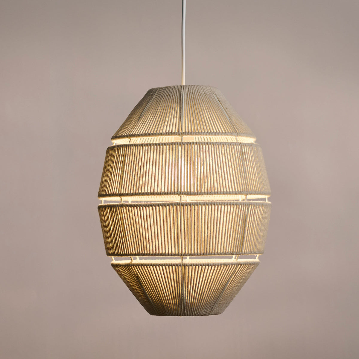 Kinston 40cm Pendant Shade - Off White - Laura James