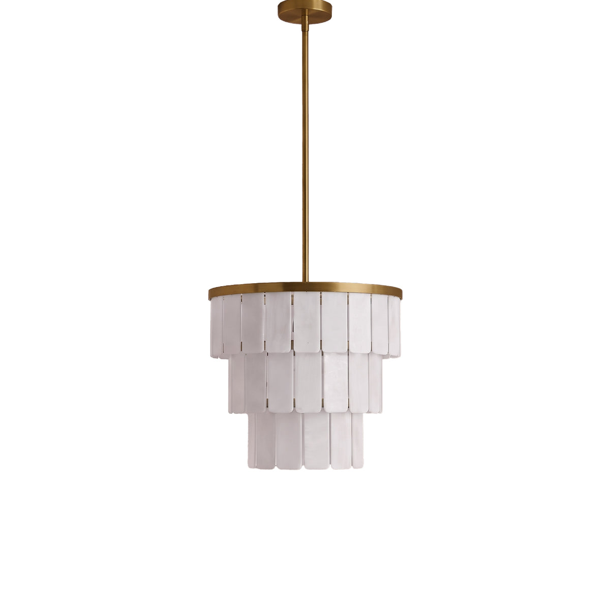 Kinver 43cm Resin Triple Chandelier - Gold