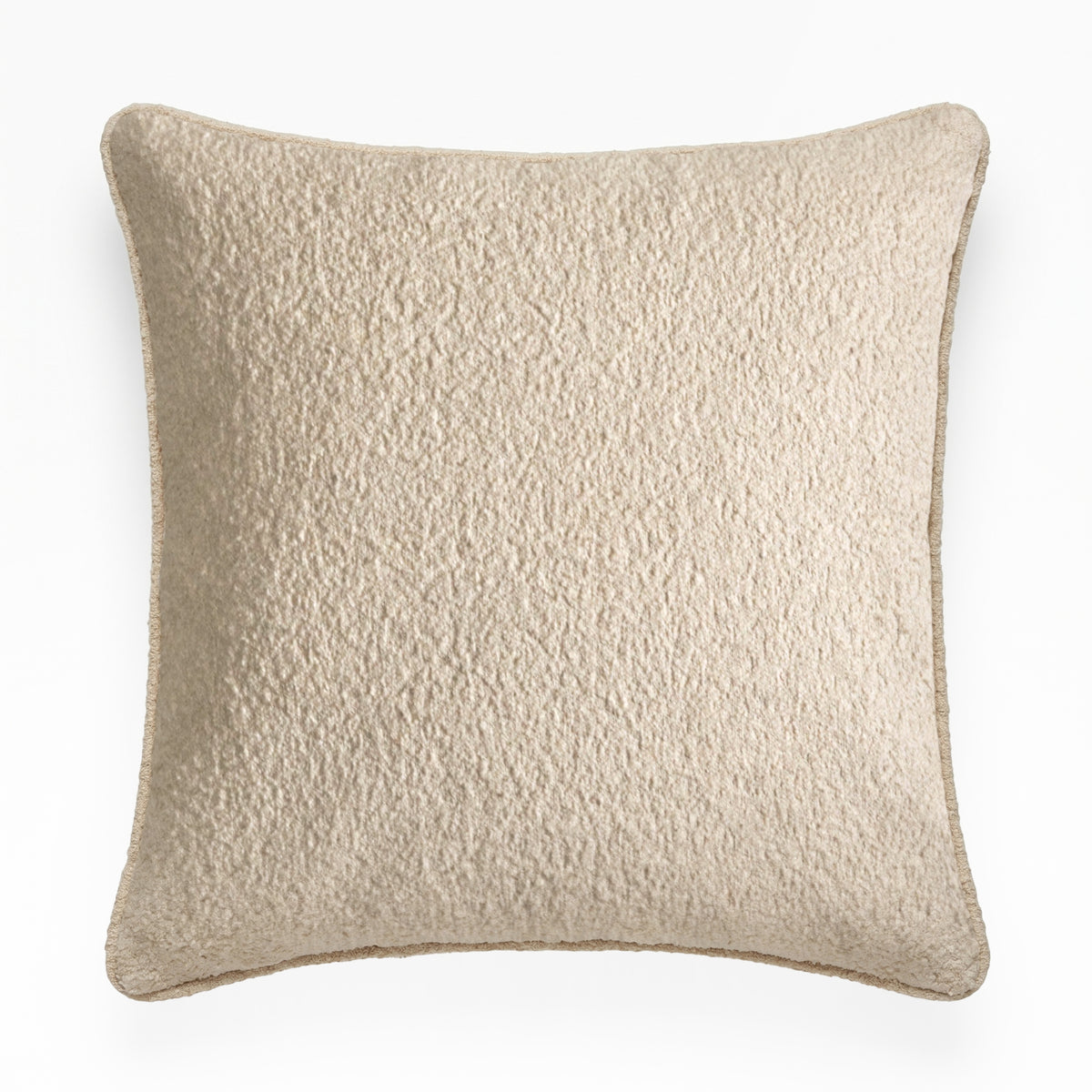 Knightsbridge 57x57cm Cushion Cover - Natural Boucle - Laura James