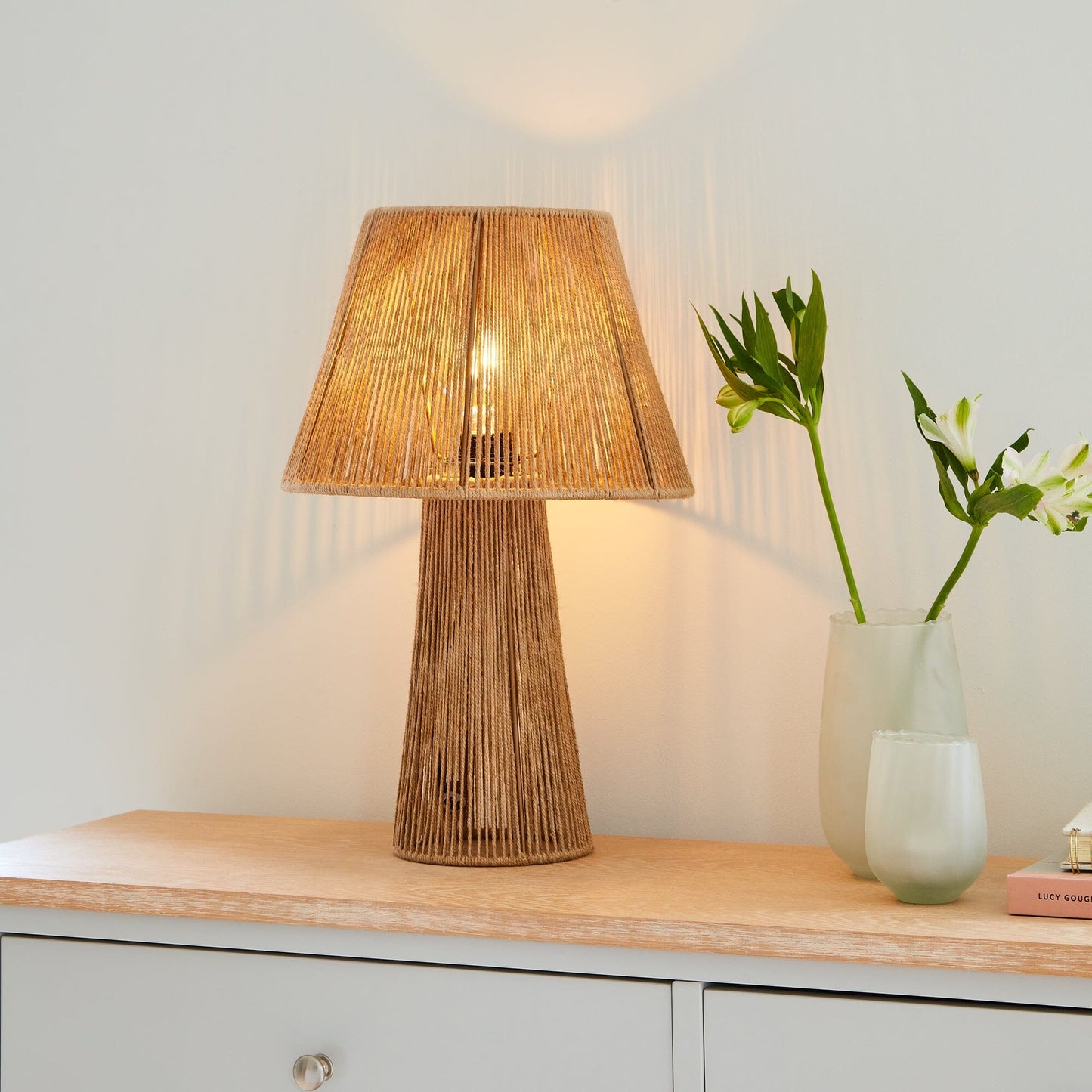 Konduru Medium Natural Jute Table Light