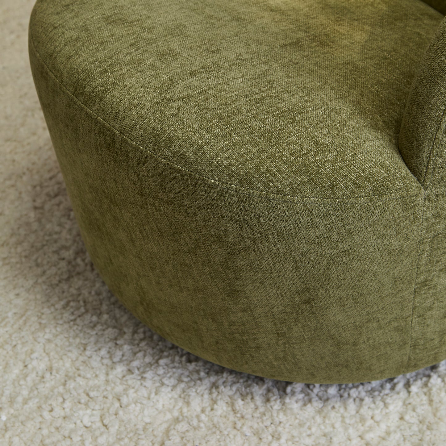 Sawyer 68cm Swivel Armchair - Moss Green - Laura James