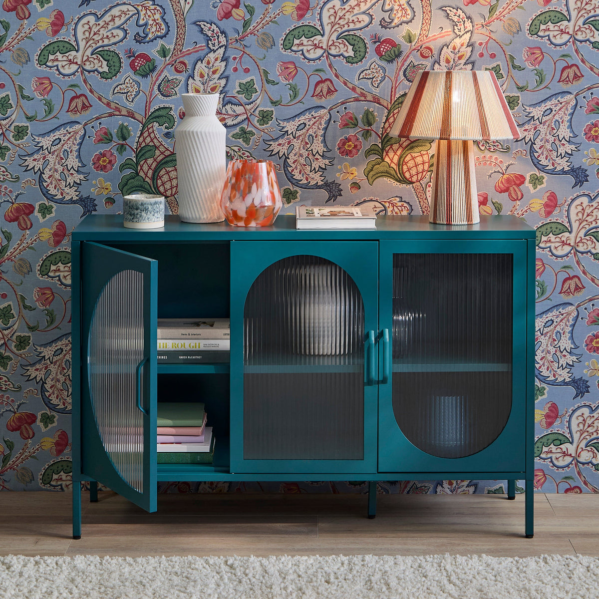 Conan 3 Door Sideboard - Lagoon Teal - Laura James