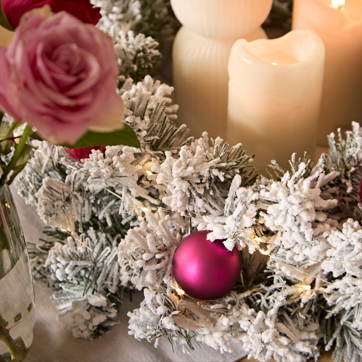 Valen Shatterproof Mixed Baubles - Set of 30 - Festive Pink - Laura James