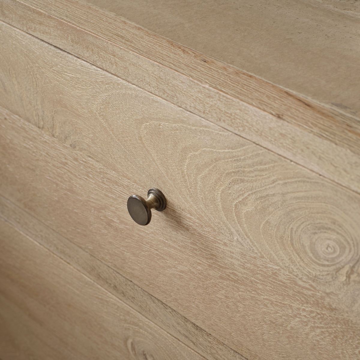 Colton 75cm 3 Drawer Chest of Drawers - Chalked Mango Wood & Travertine -Laura James