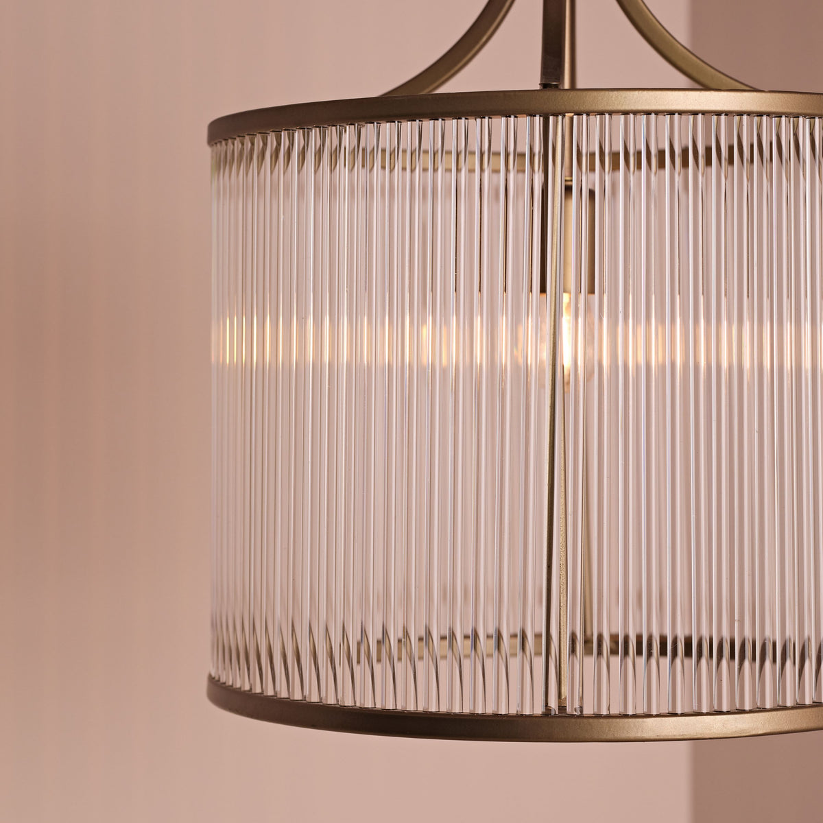 Richmond 40cm Glass Chandelier - Patina Gold - Laura James