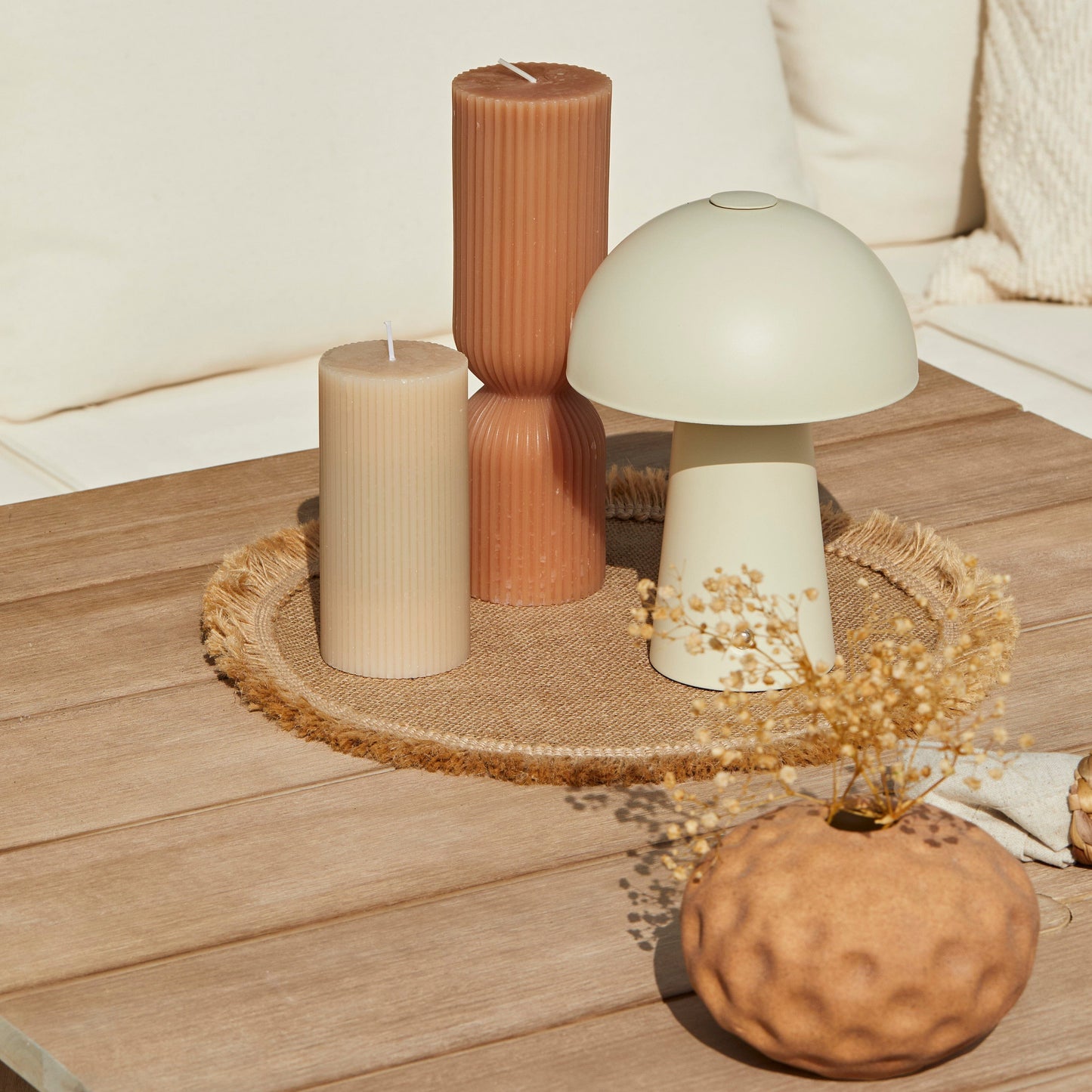 Shiro Wooden Garden Corner Dining Sofa Set - Laura James