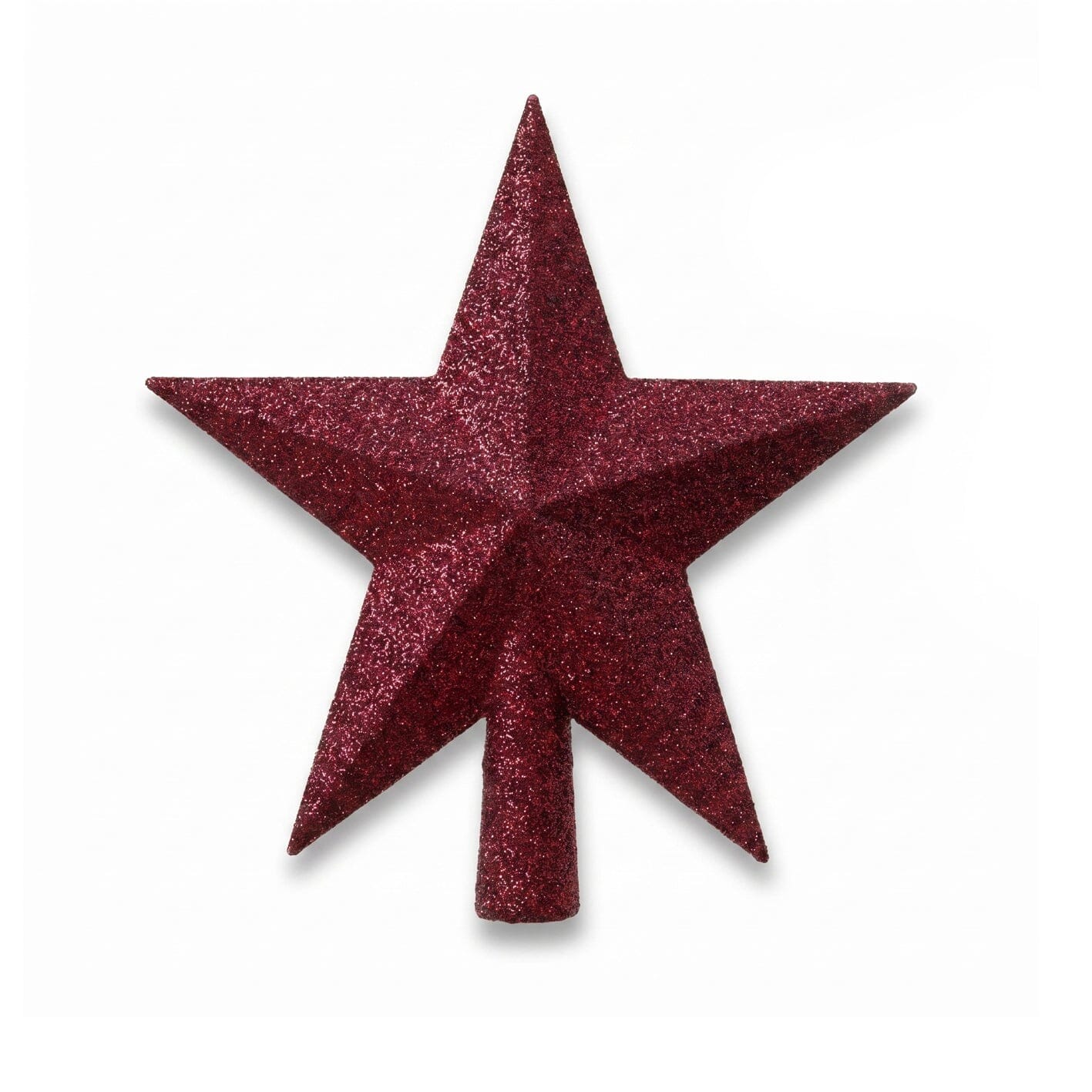 Lasele Shatterproof 19cm Star Tree Topper - Festive Pink Glitter - Laura James