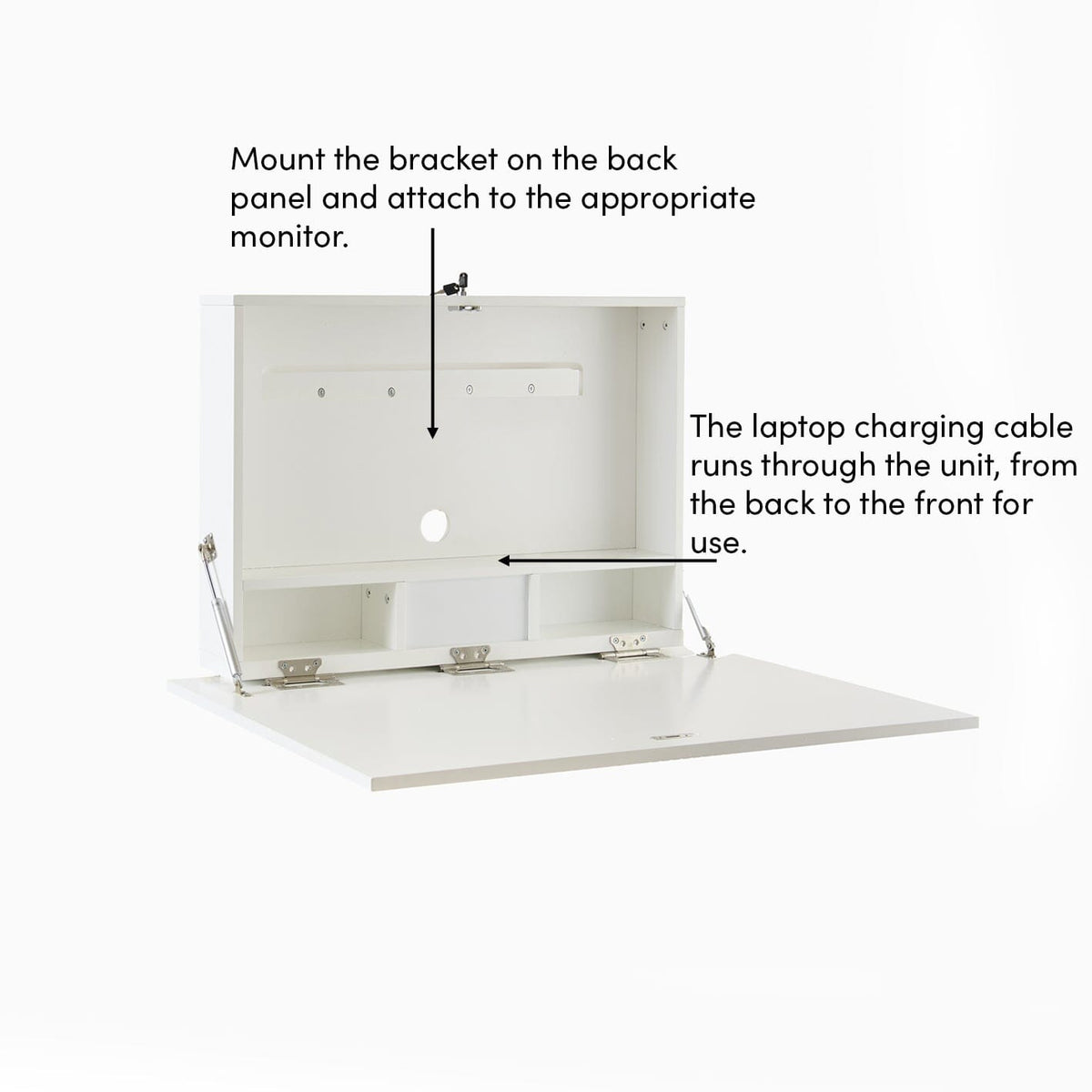 Linden Folding Desk - Snow White - Laura James