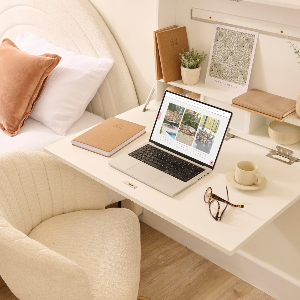 Linden Folding Desk - Snow White - Laura James