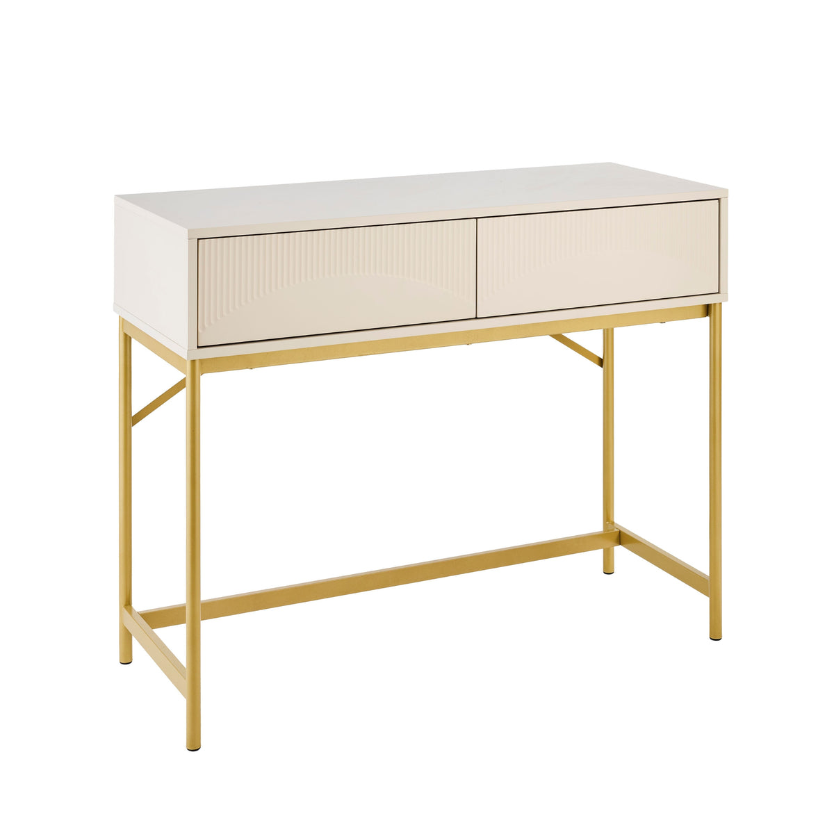 Luella 100cm Dressing Table - Driftwood - Laura James