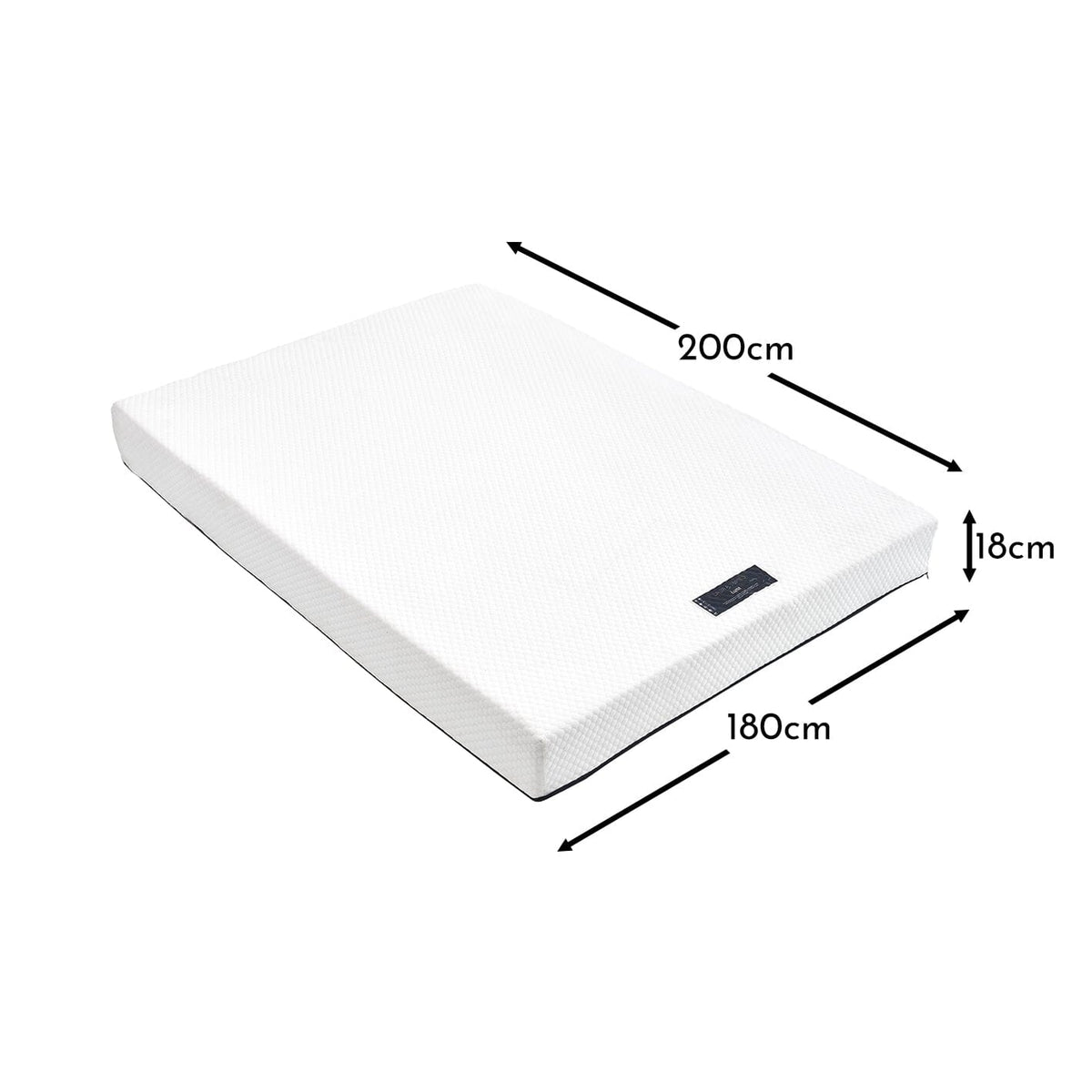 Luna Super King Mattress - Ink Blue Zip - Laura James