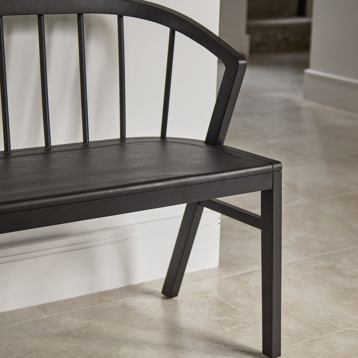 Mabel 120cm Bench - Black Oak - Laura James