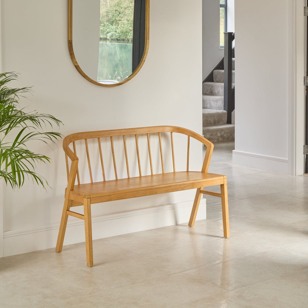Mabel 120cm Bench - Classic Oak - Laura James