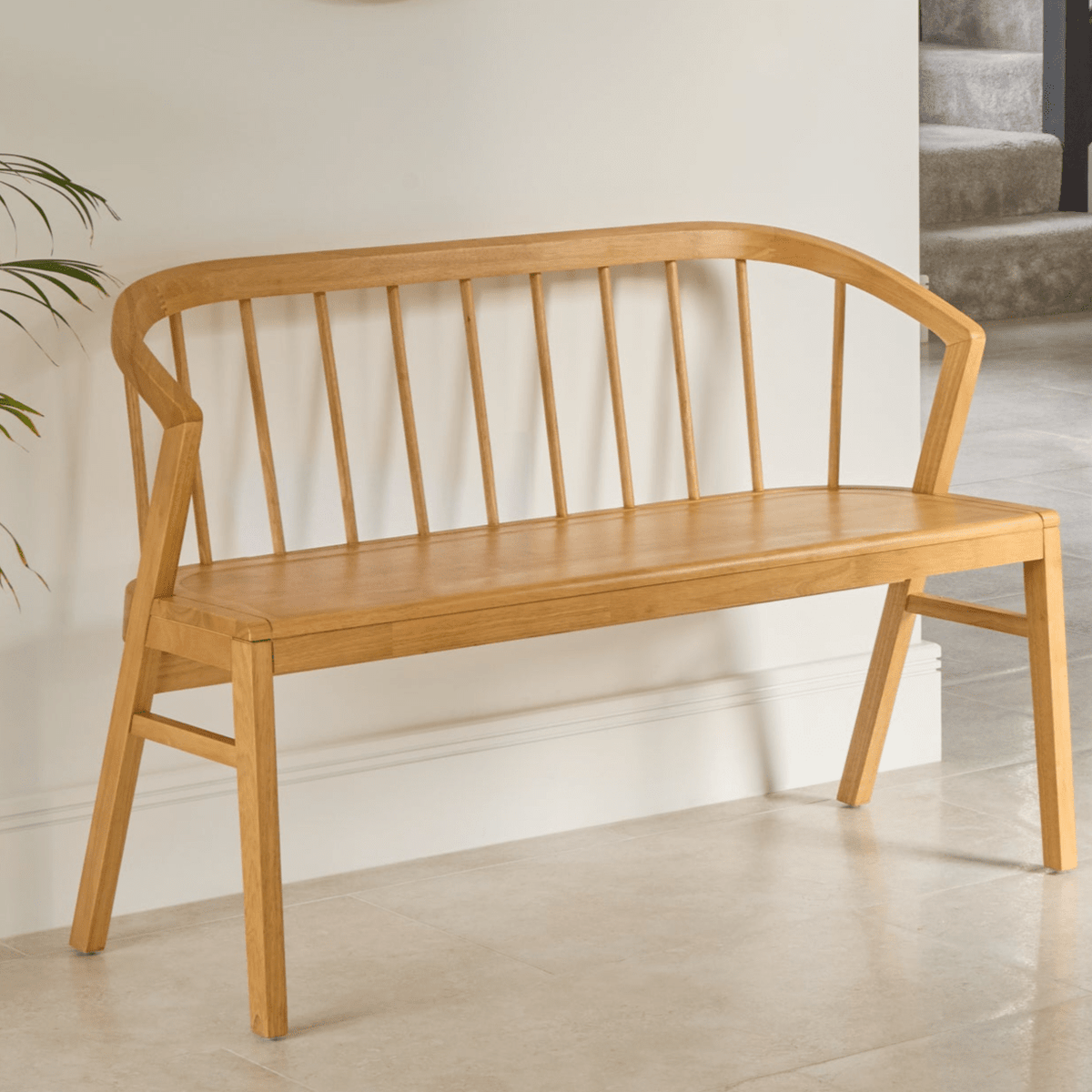 Mabel 3 Seater Bench - Classic Oak - Laura James
