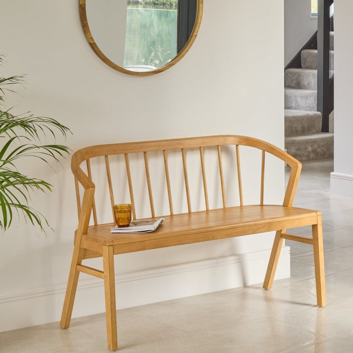 Mabel 120cm Bench - Classic Oak - Laura James