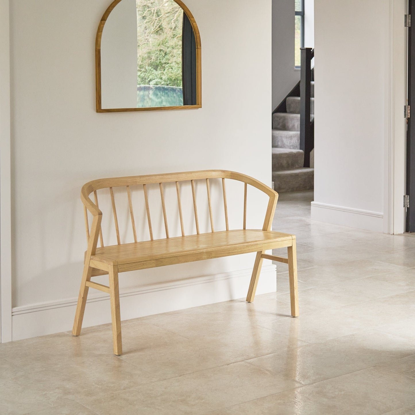Mabel 120cm Bench - Pale Oak - Laura James
