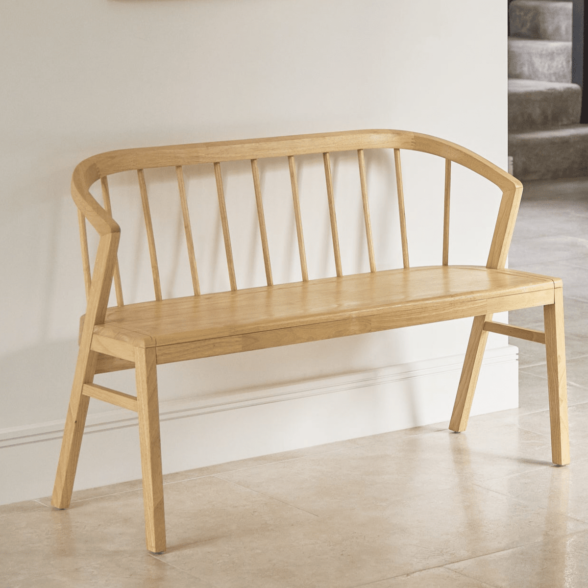Mabel 3 Seater Bench - Pale Oak - Laura James