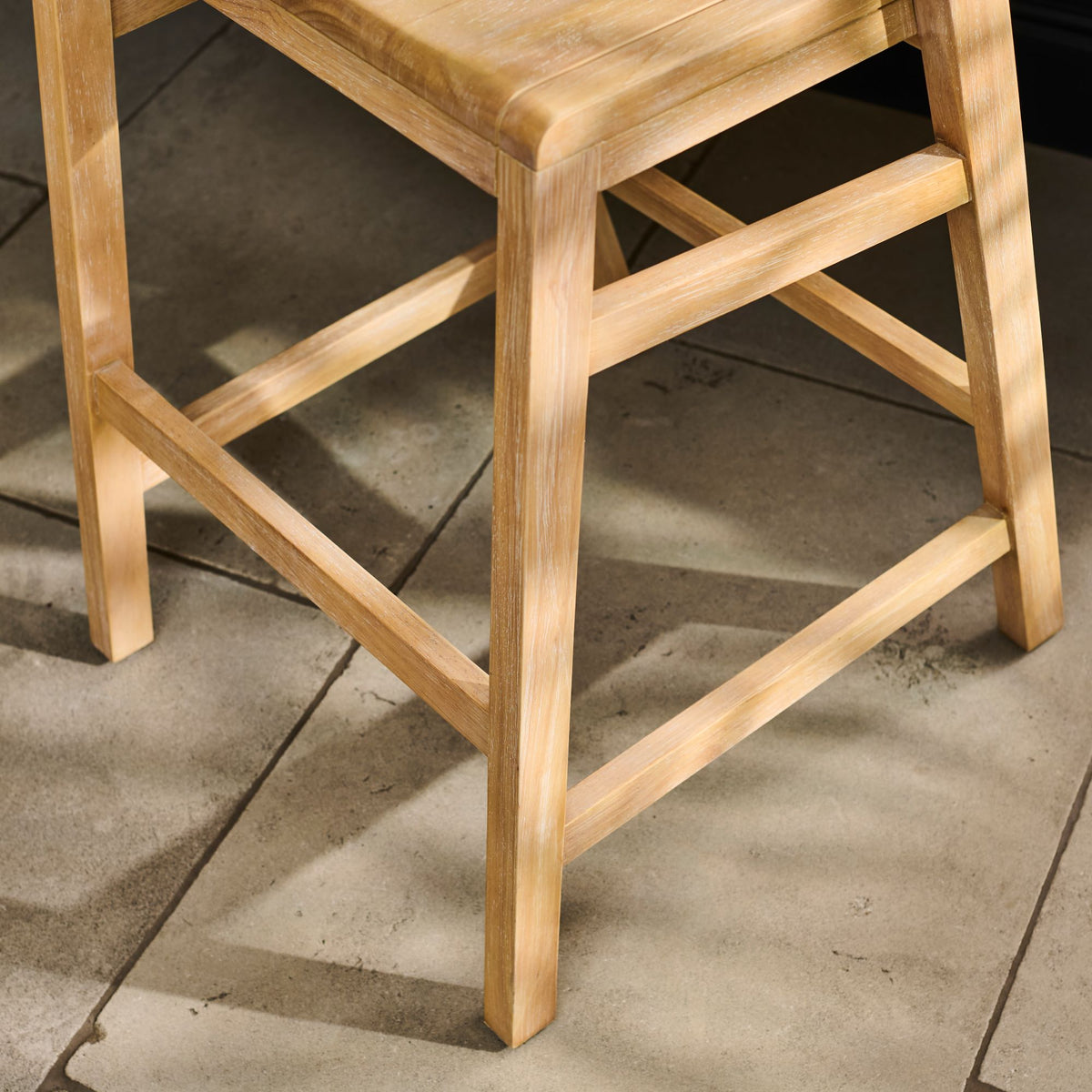 Mabel Bar Stool - Set of 2 - Whitewash Oak - Laura James