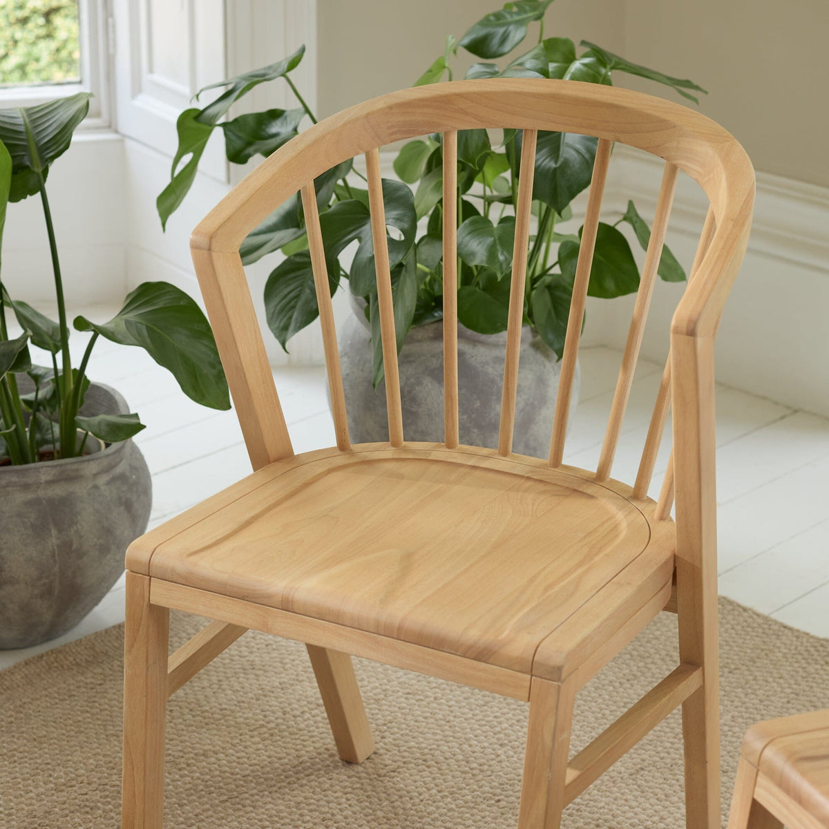 Mabel Whitewash Oak Dining Chairs - Set of 2 - Laura James