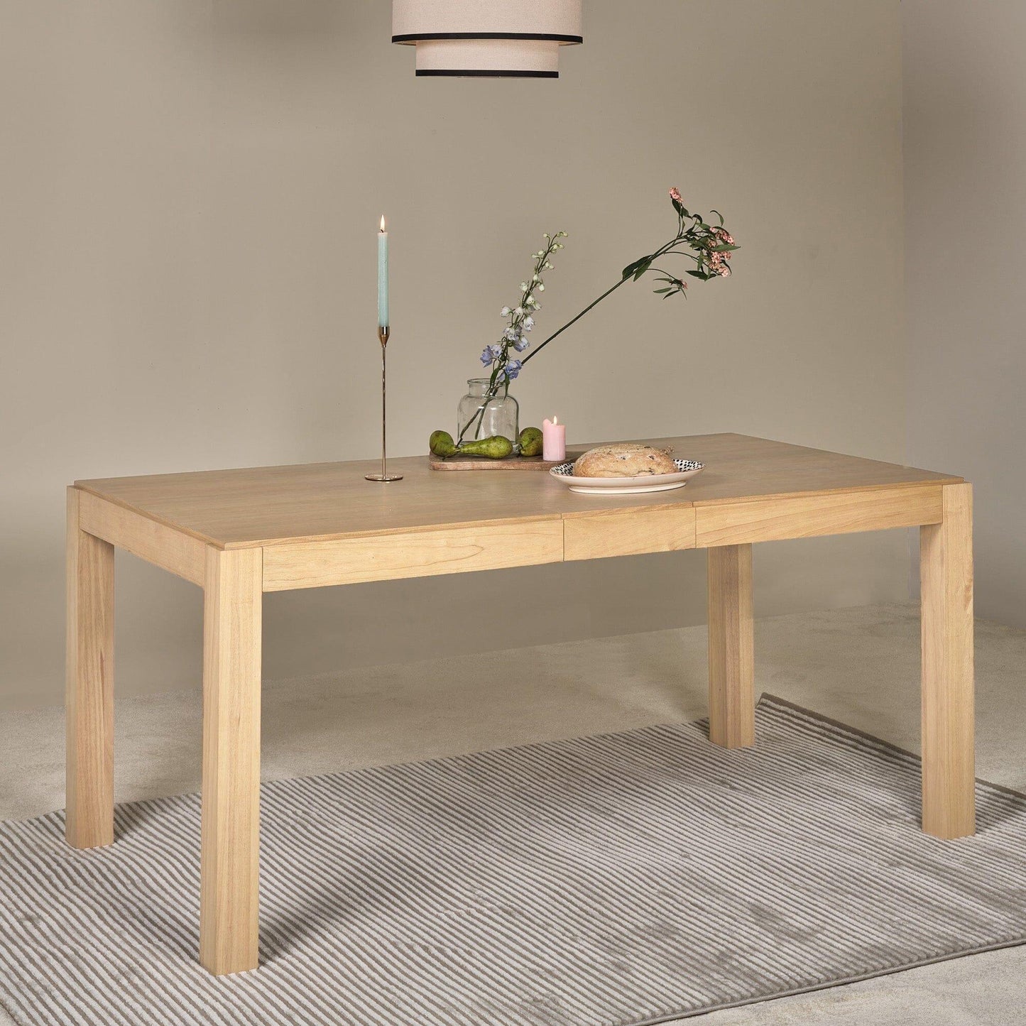 Magnus pale oak extendable dining table - Laura James