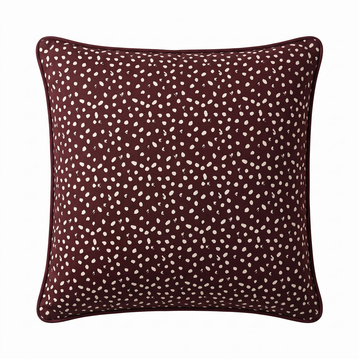 Margot 45x45cm Cushion Cover - Burgundy Red Spot