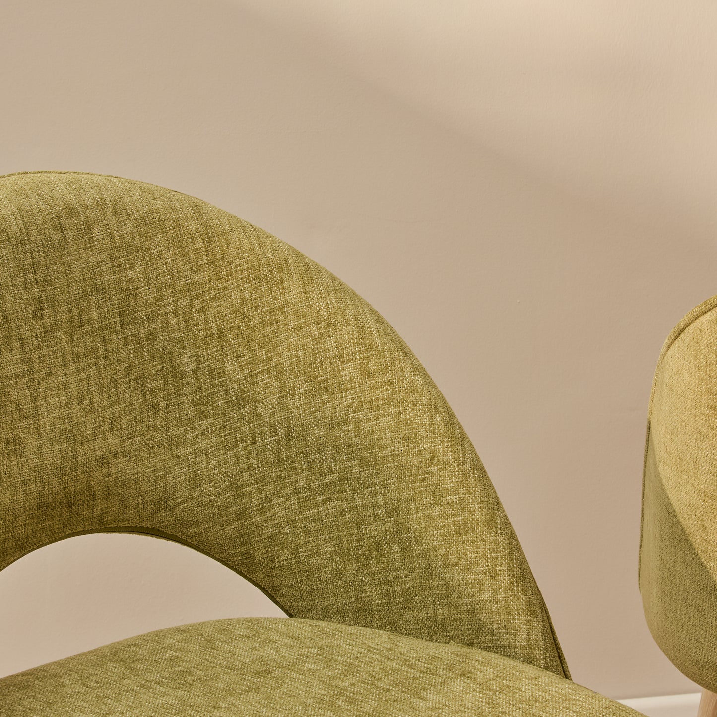 Marilyn Green Dining Chair - Set of 2 - Whitewash Legs - Laura James