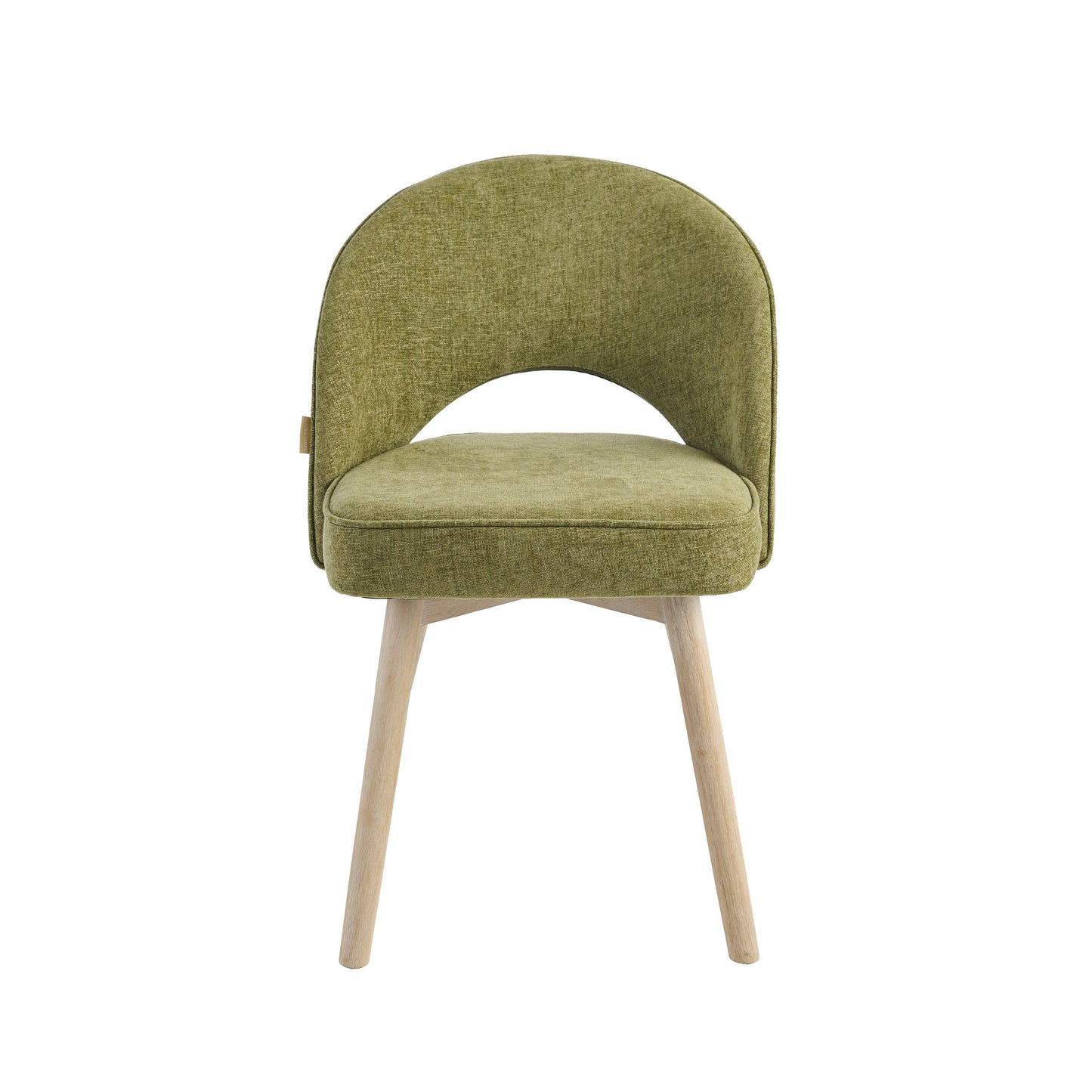 Marilyn Green Dining Chair - Set of 2 - Whitewash Legs - Laura James