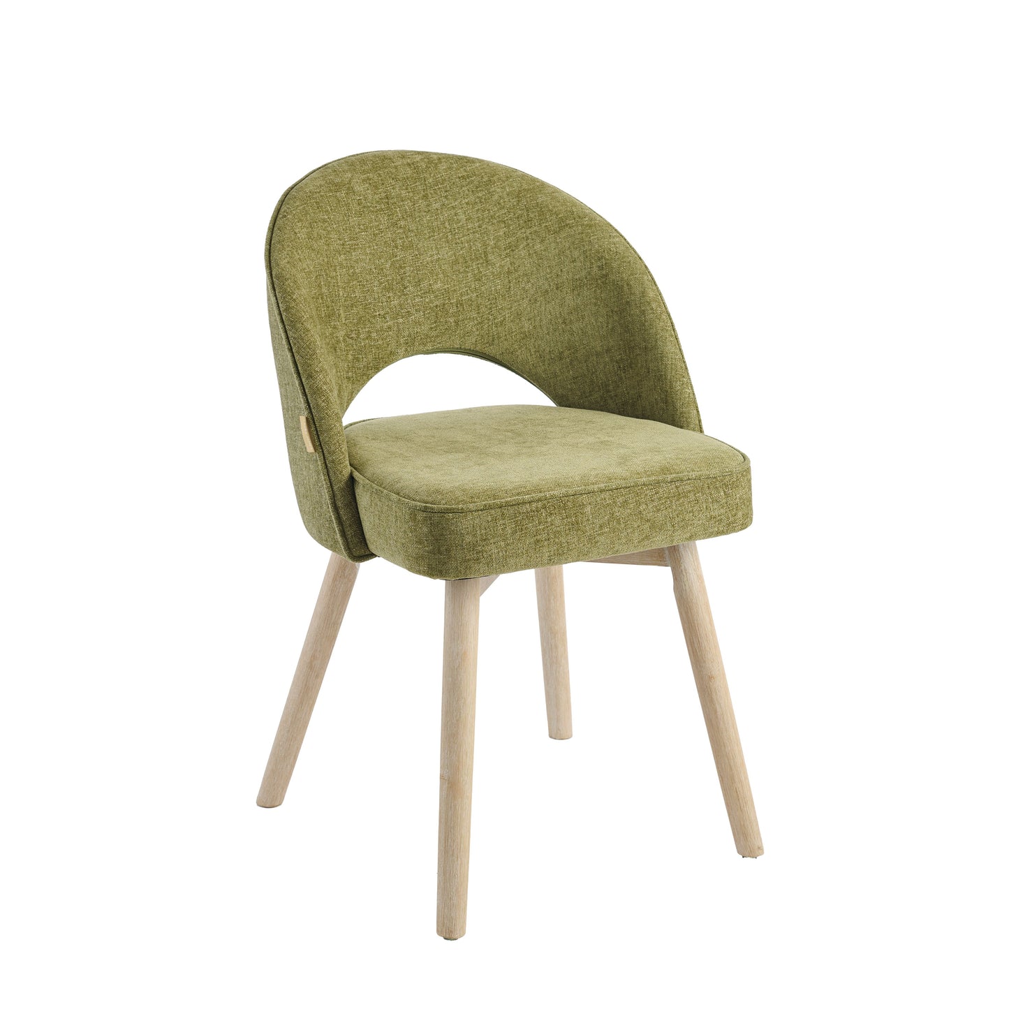 Marilyn Green Dining Chair - Set of 2 - Whitewash Legs - Laura James