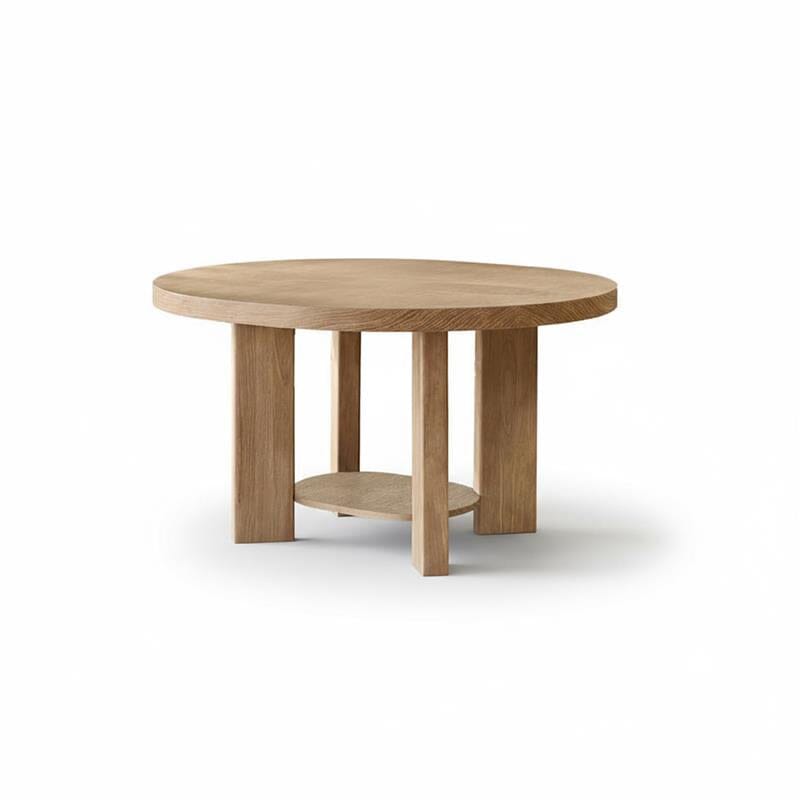 Marlon Whitewash Oak Oval Dining Table - Laura James