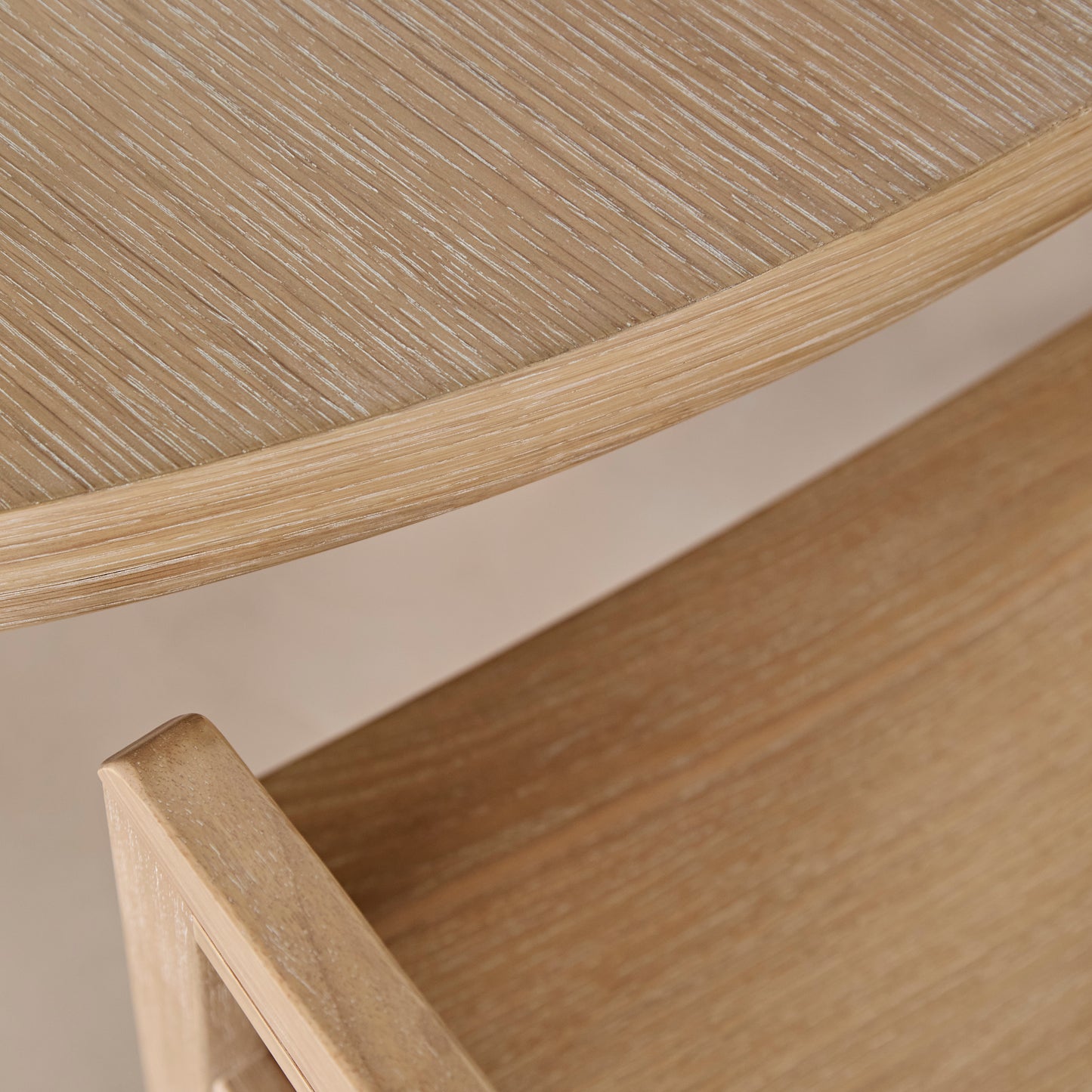 Marlon Whitewash Oak with Black Insert Round Dining Table Set - 6 Seater - Ella Whitewash Oak Dining Chairs - Laura James