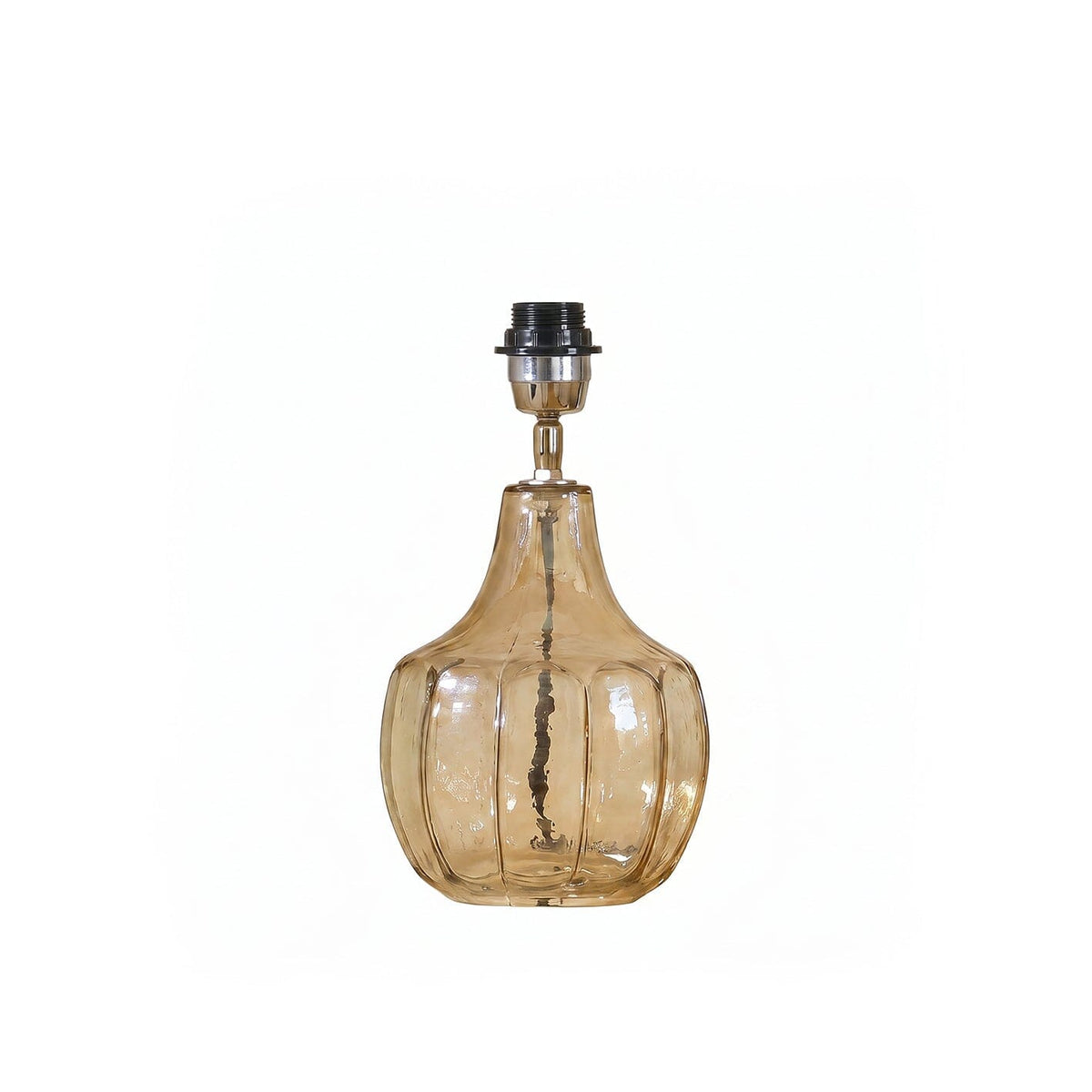 Midford 22cm Glass Table Lamp Base - Champagne - Laura James