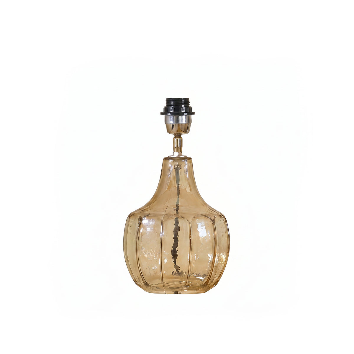 Midford 22cm Glass Table Lamp Base - Champagne - Laura James