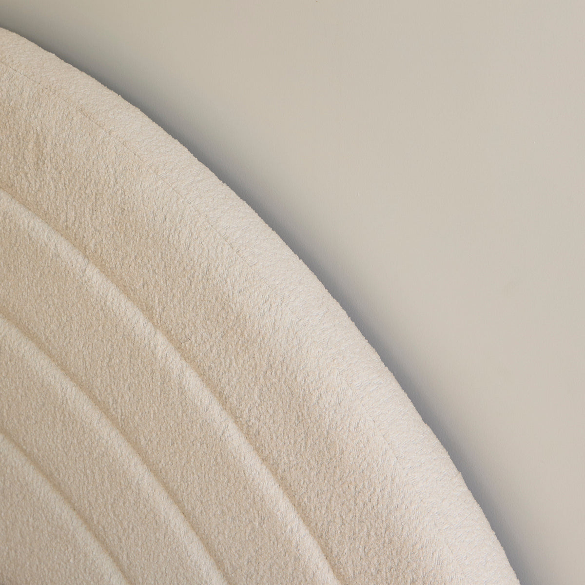 Mimi Double Ottoman Bed - Chalk White Boucle -Laura James