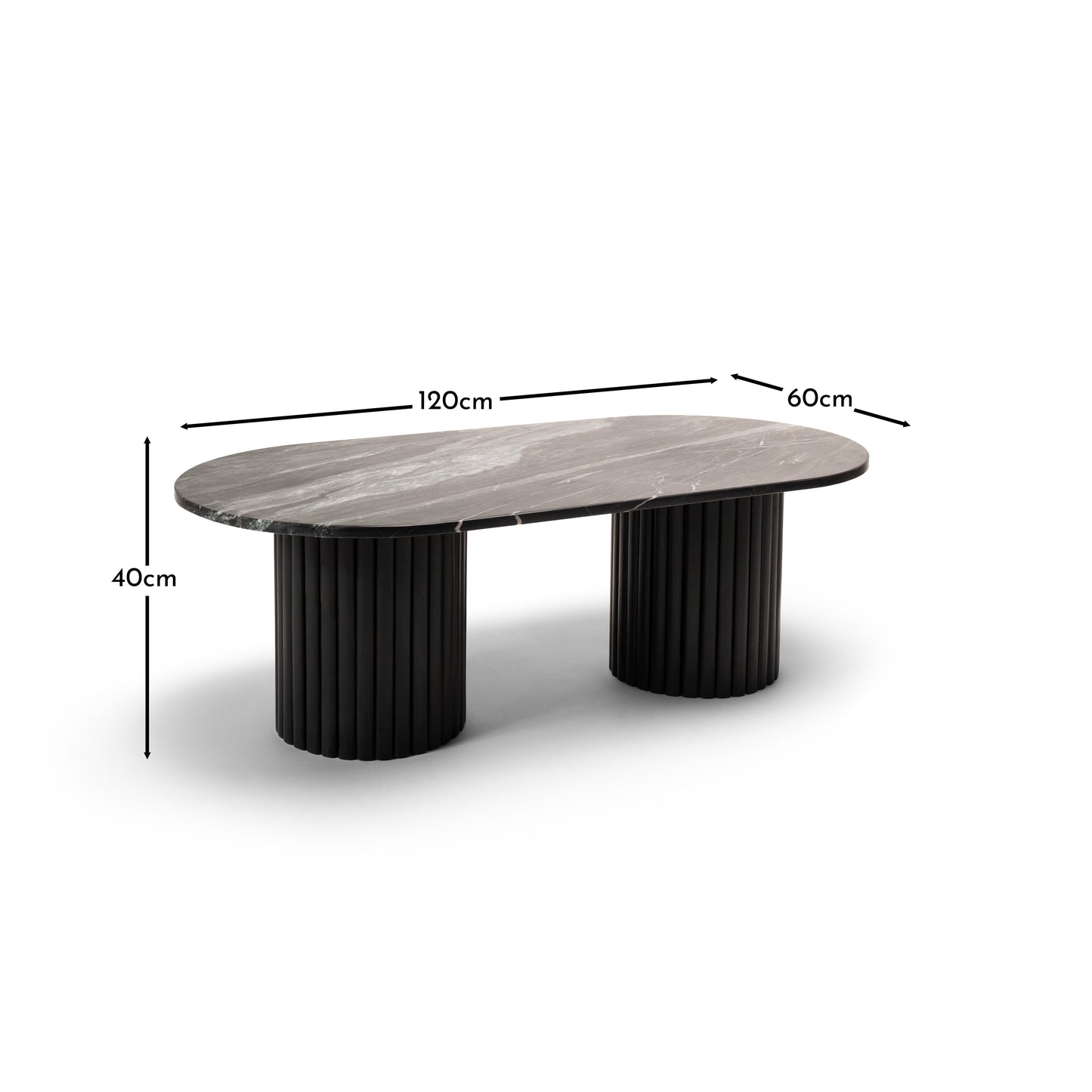 Myla Black Marble Coffee Table