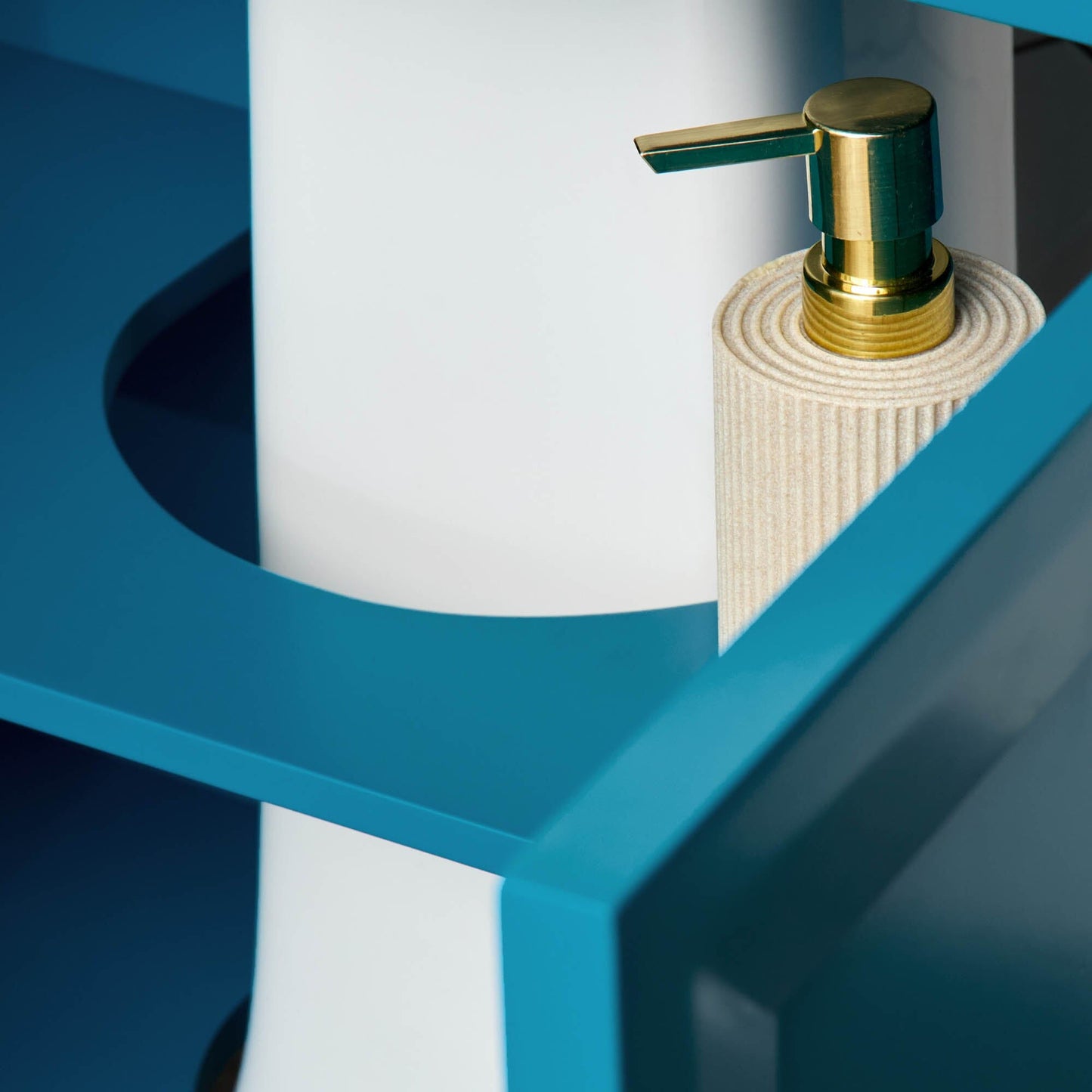 Nami 60cm Undersink Cabinet - Teal Blue - Laura James