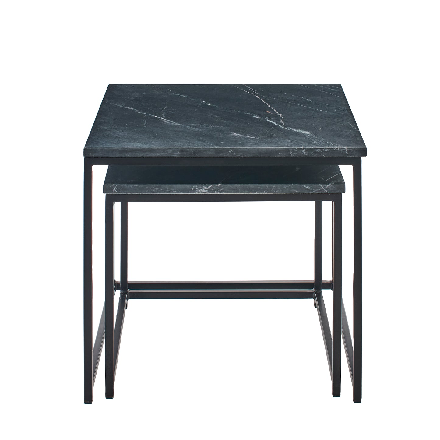 Nesting Black Marble Square Coffee Table - Laura James