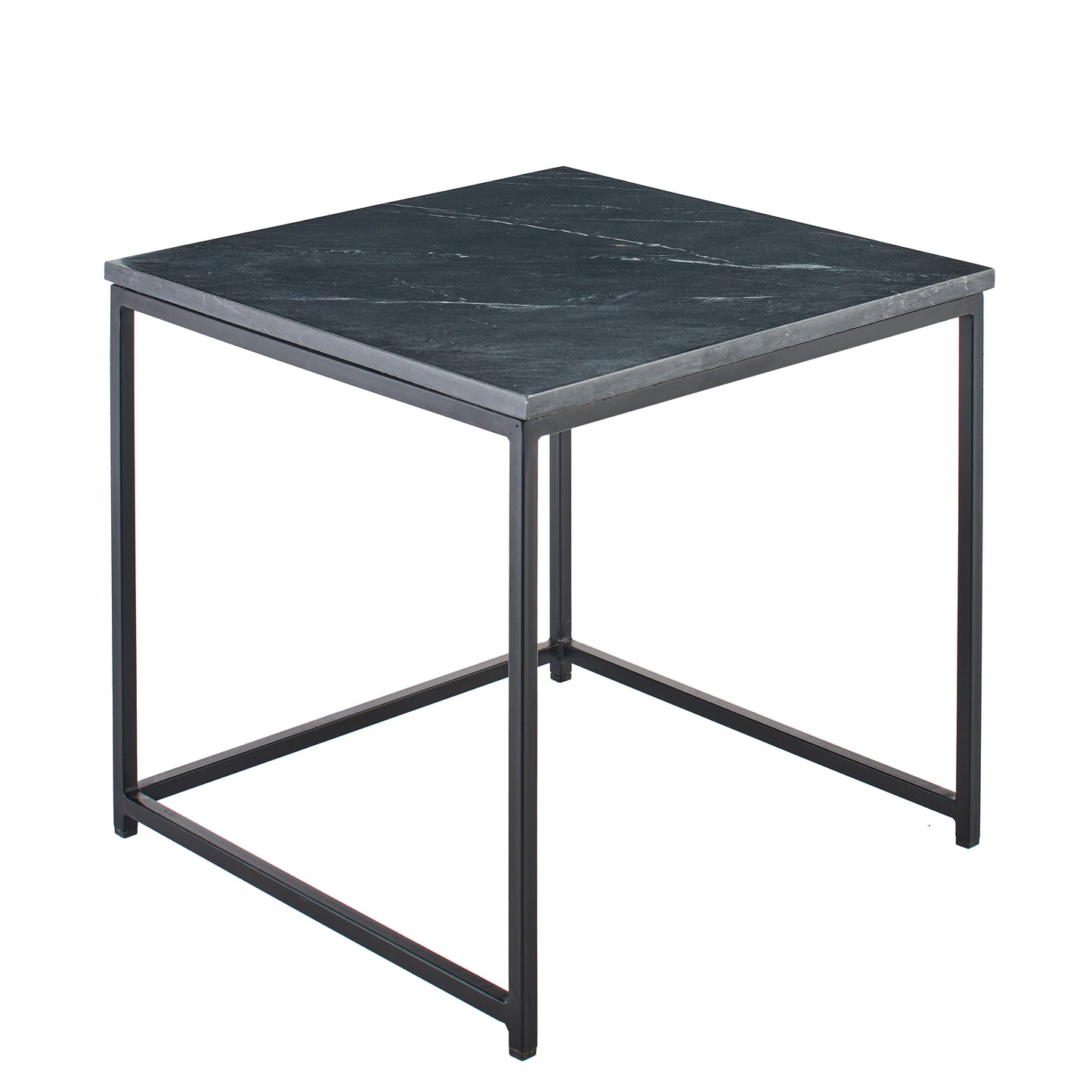 Nesting Black Marble Square Coffee Table - Laura James