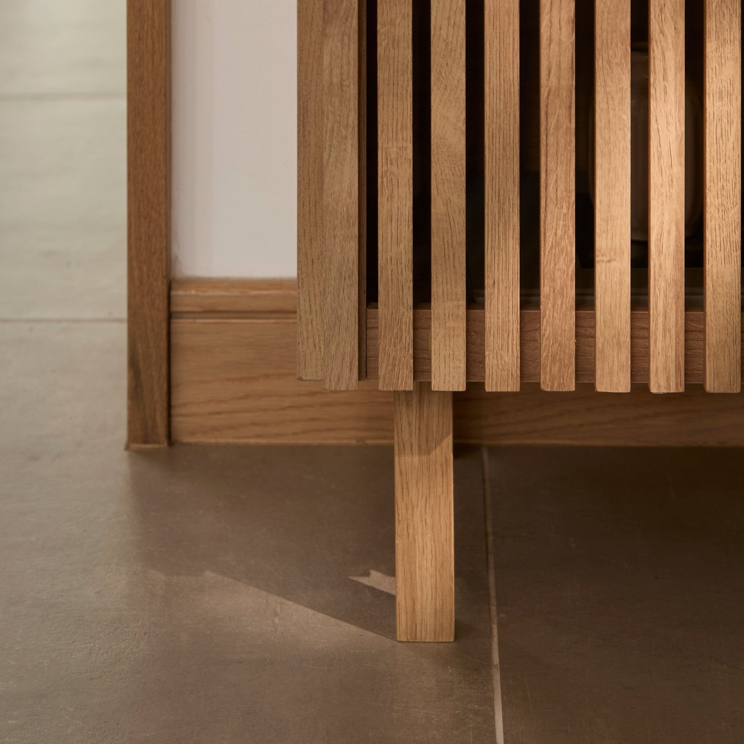 Nia 2 Door Small Sideboard - Seasoned Oak - Laura James