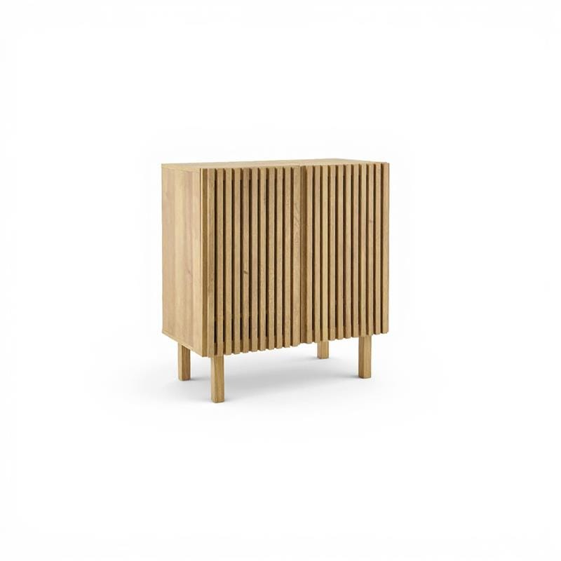 Nia 2 Door Small Sideboard - Seasoned Oak - Laura James