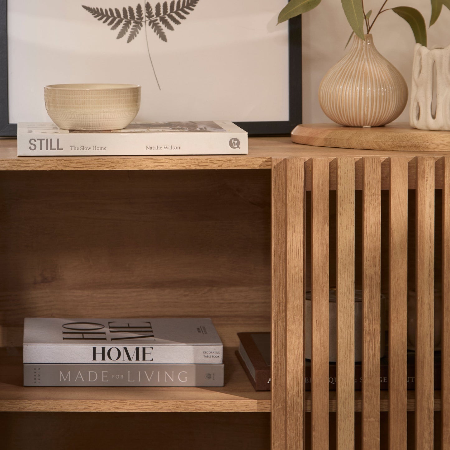 Nia 2 Door Small Sideboard - Seasoned Oak - Laura James