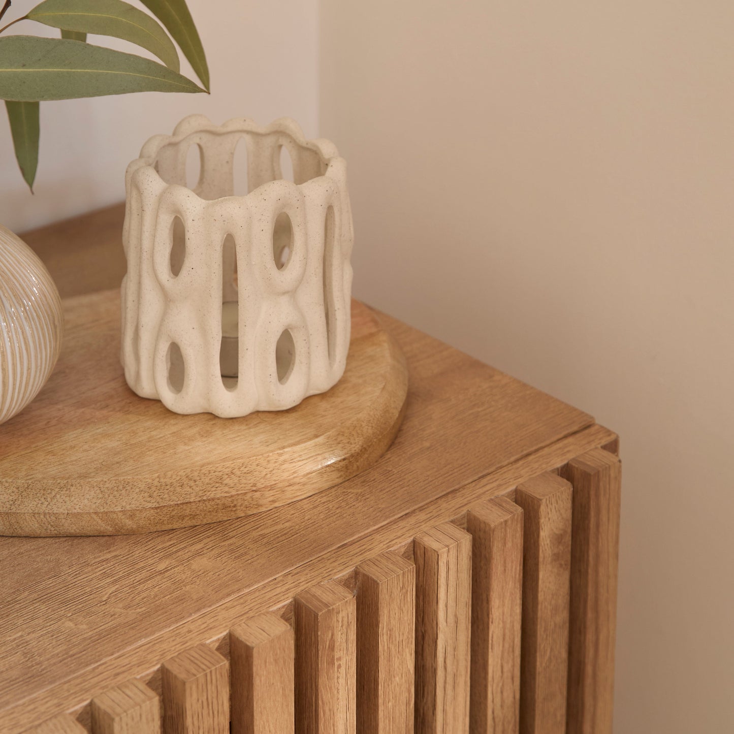 Nia 2 Door Small Sideboard - Seasoned Oak - Laura James