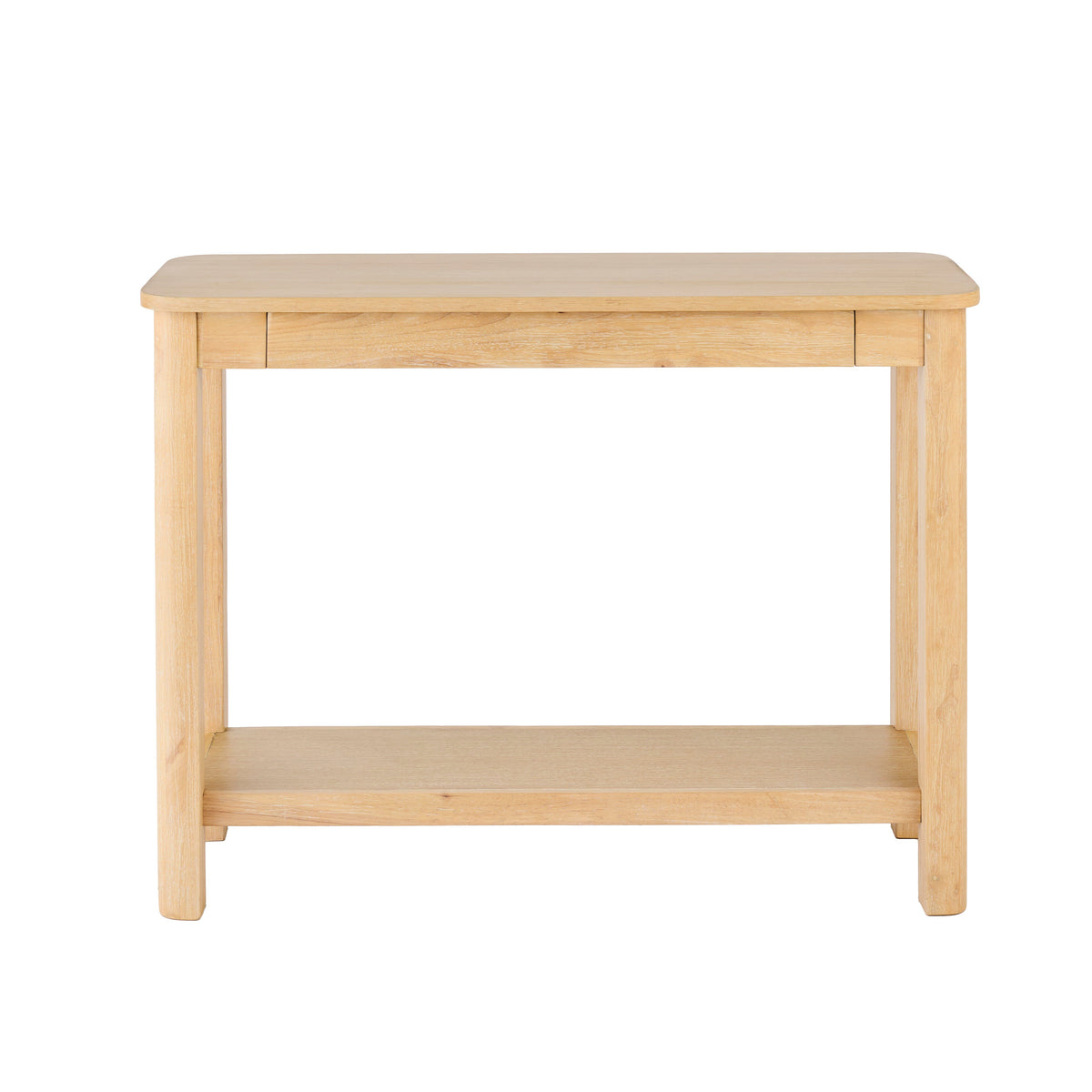 Noah Whitewash Oak 1 Drawer Console Table - Laura James